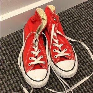 Red High Top Converse